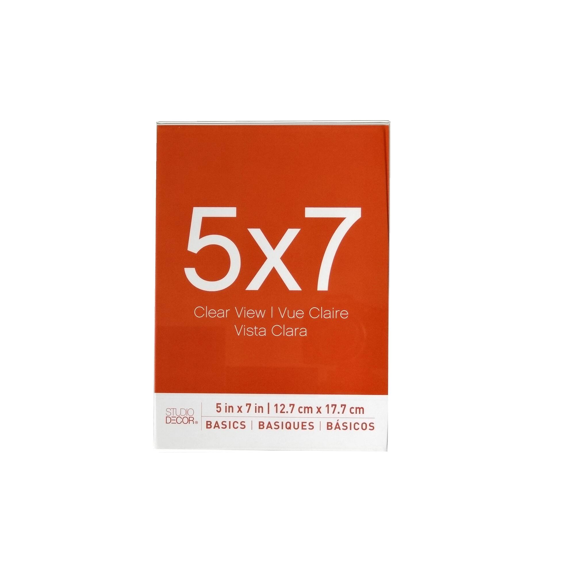 24 Pack: Acrylic Vertical Bent 5" x 7" Frame, Basics by Studio Décor®